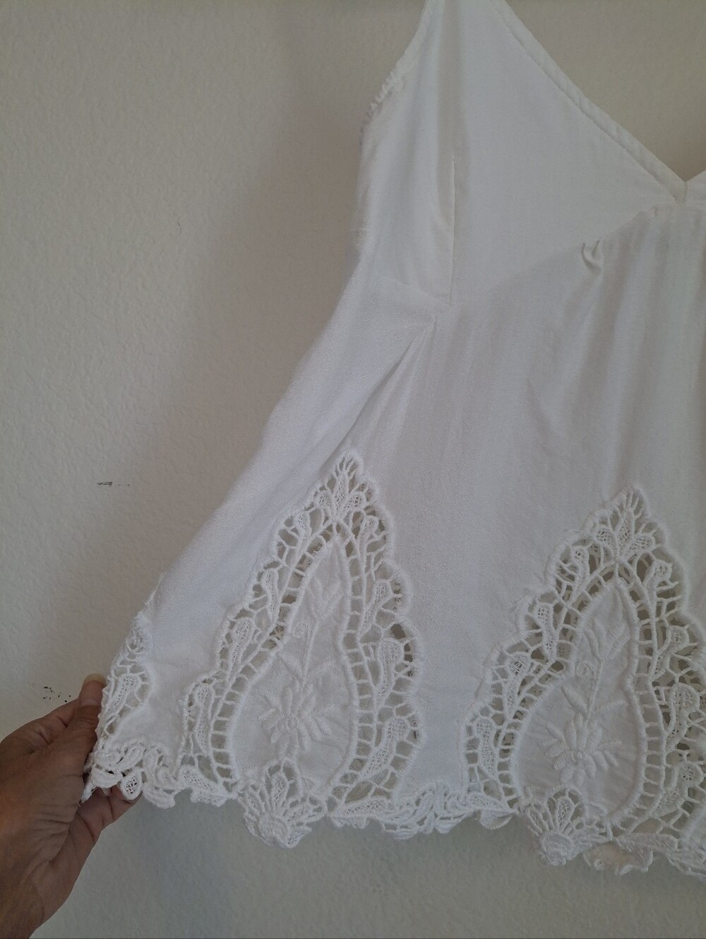 Abercrombie & Fitch Crochet Medallion Lace Camisole Peasant Top - Picture 2 of 6